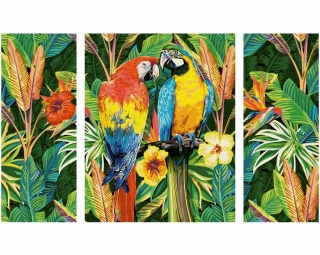 Papagájok az esőerdőben (50 x 80 cm)