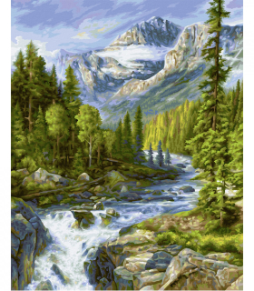 Rocky Mountains (40 x 50 cm)
