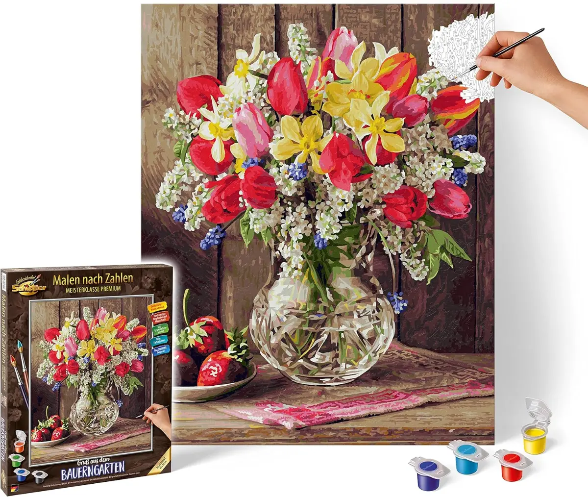 Üdvözlet a parasztkertből (40 x 50 cm) Festés számok szerint