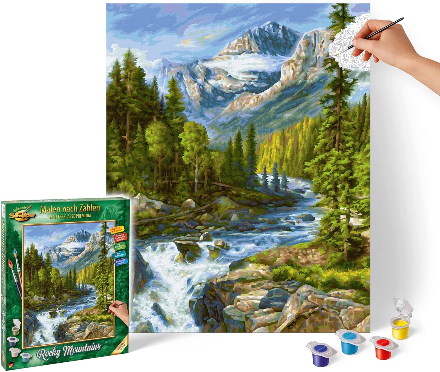 Rocky Mountains (40 x 50 cm) Festés számok szerint