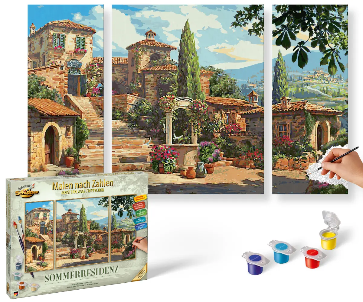 Nyári rezidencia (50 x 80 cm) Festés számok szerint